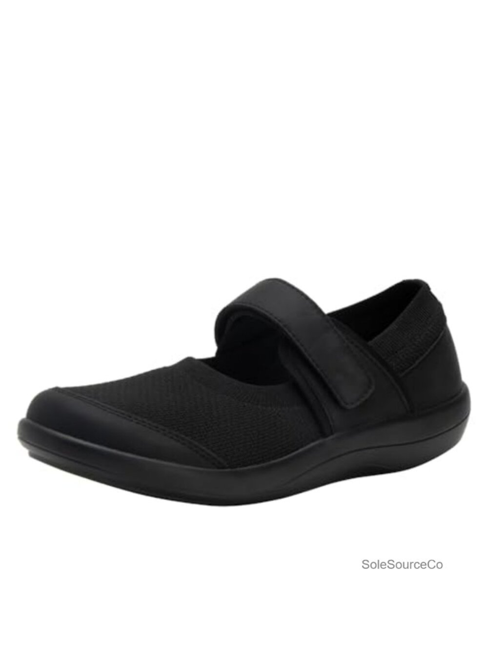 Alegria Women's Dinamo Mary Jane Flat Knit Walking Shoe Hook & Loop